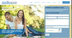 Desktop Screenshot of freedomhealthcenters.com